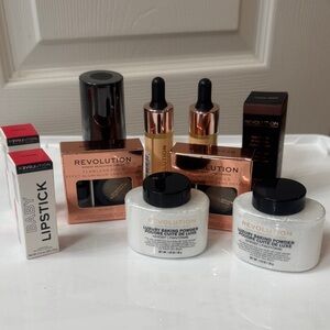 Revolution Beauty Set with Gold and Black Accents